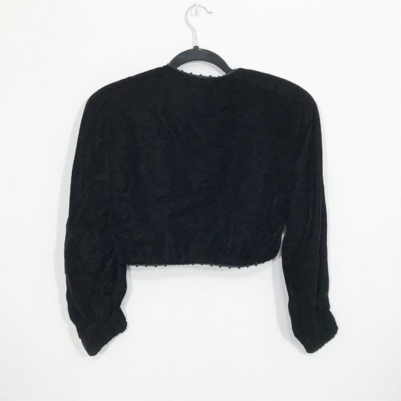 Vintage Albert Nipon Dress Black Red - Picture 14 of 16